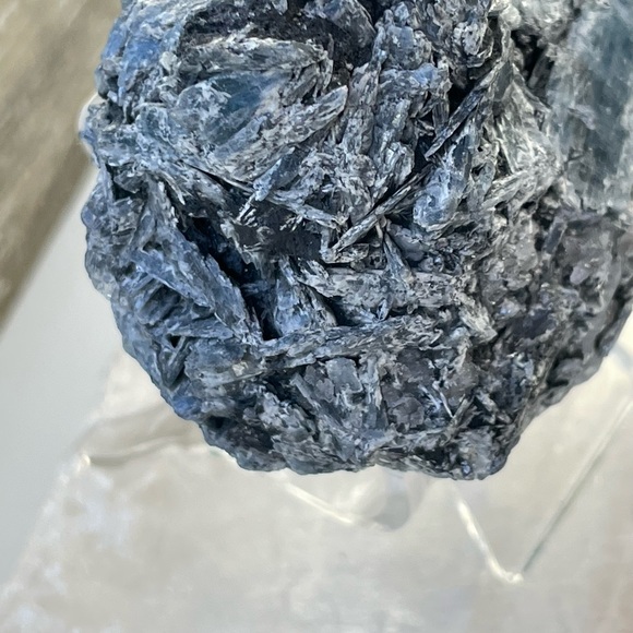 Blue Kyanite With Black Tourmaline Cluster - Picture 6 of 12